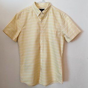 American Eagle Short Sleeve Button Down, Yellow, S